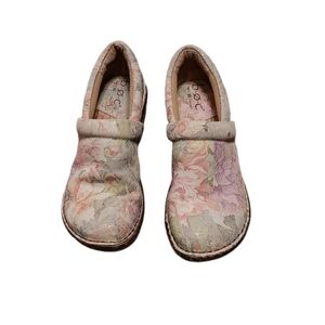 boc Born Concepts Pink, Purple, Multicolored Floral Clog Mules Size 6